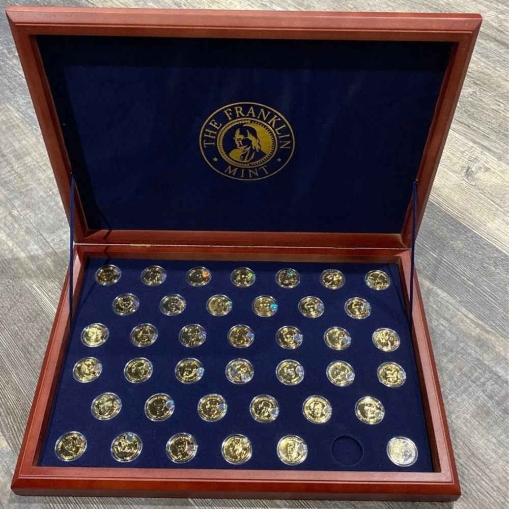 U.S. Presidential 24k gold dollar collection